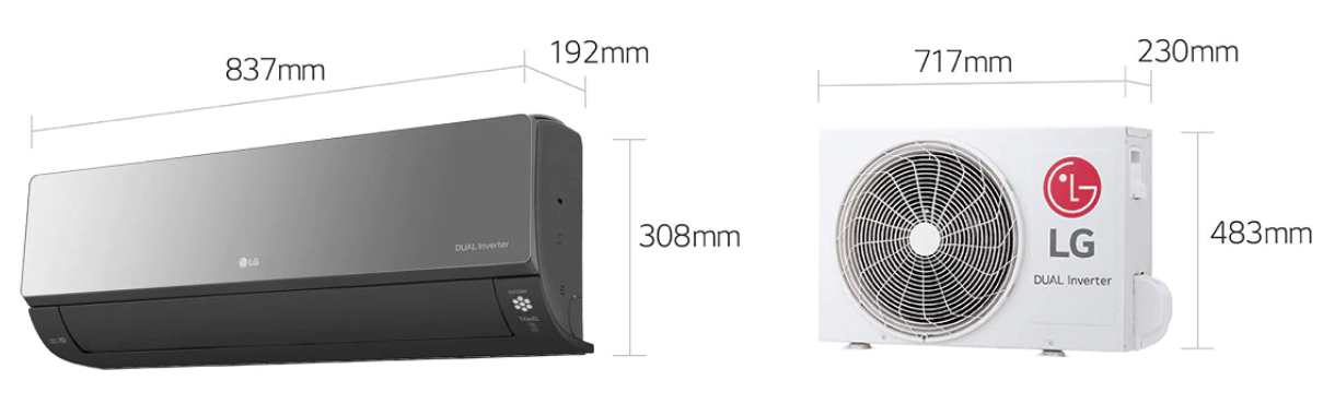 Lg Art Cool Mirror medidas