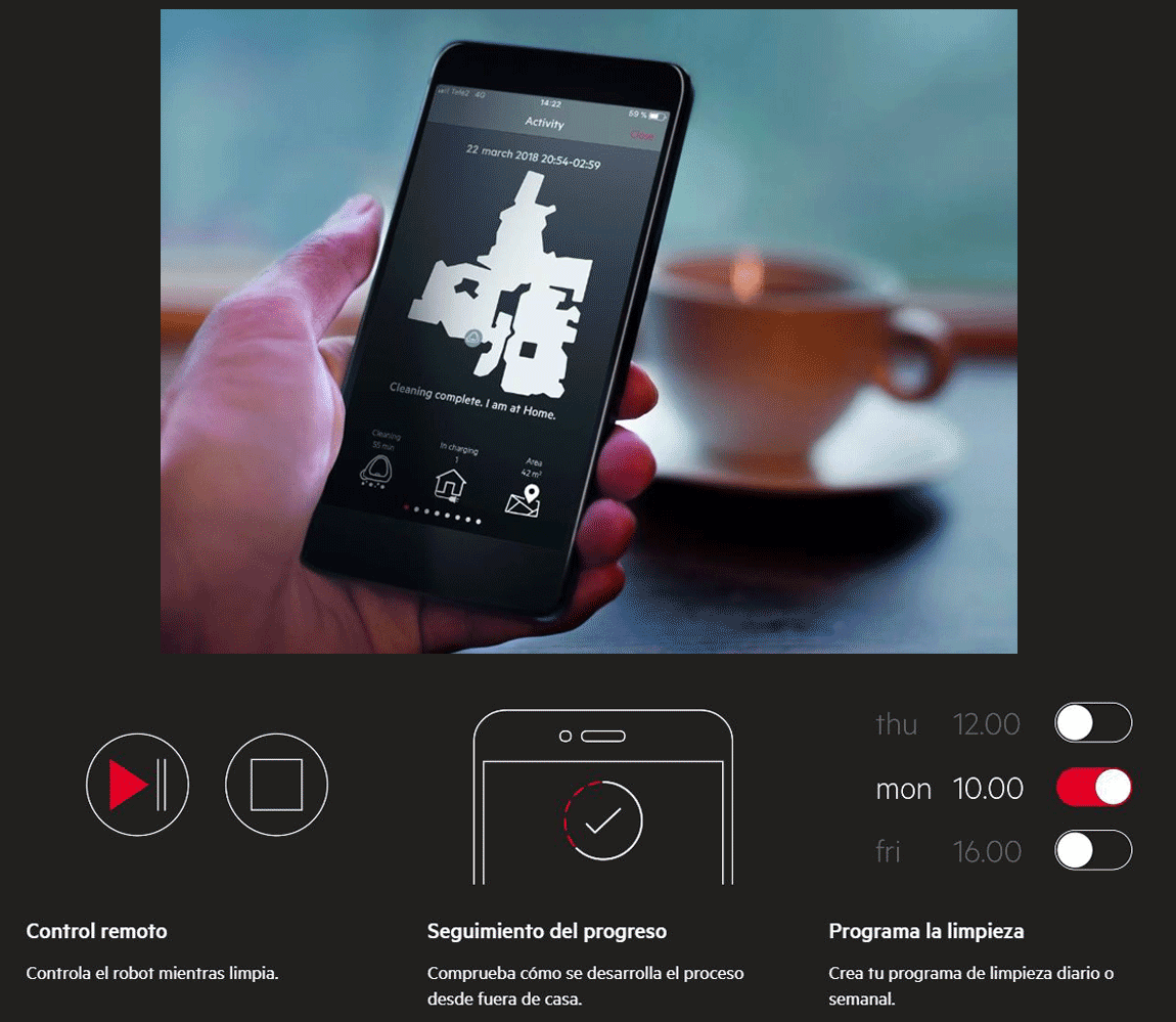 Aeg rx9 2 4anm robot aspirador especial mascotas visi&oacute;n l&aacute;ser con app apprxaeg