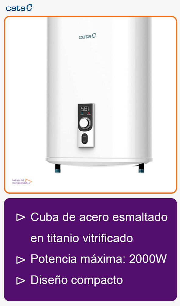 Cata ctrs 50 e termo electrico smart rev slim
