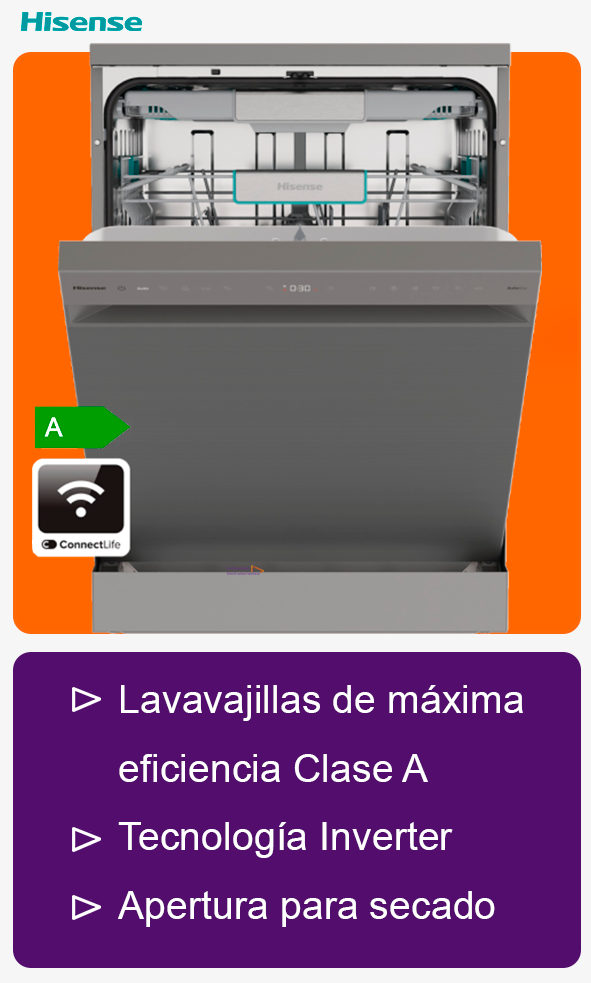 Lavavajillas hisense hs673a90x