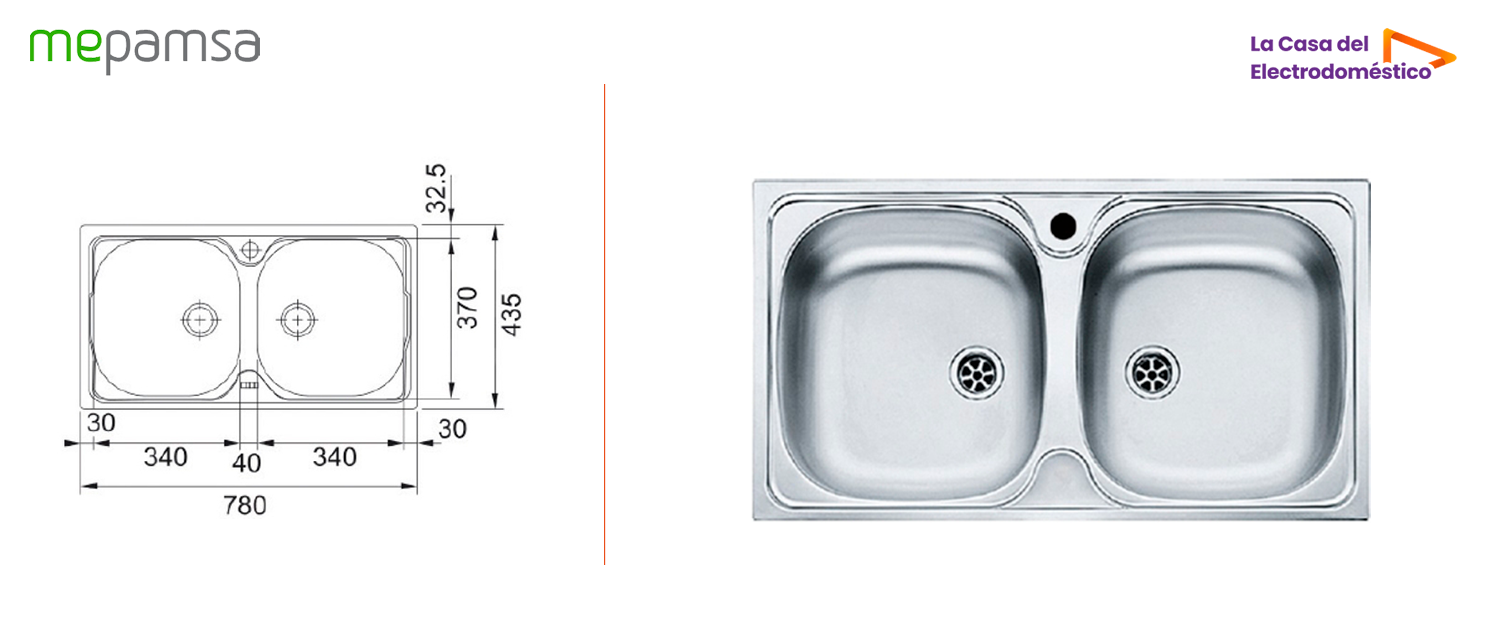 Mepamsa lineal 7843 inox