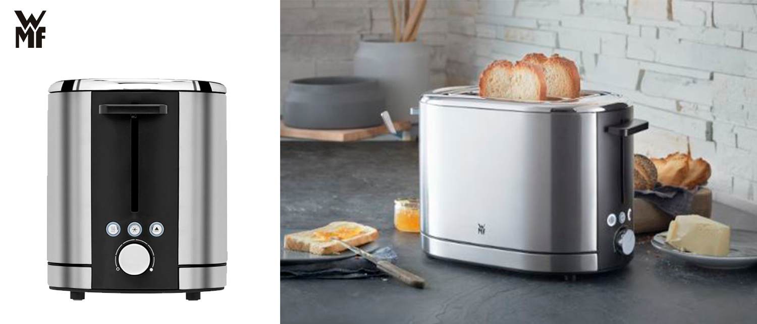 Wmf lono tostadora 2 ranuras 7 niveles 900w función descongelar cromargan mate