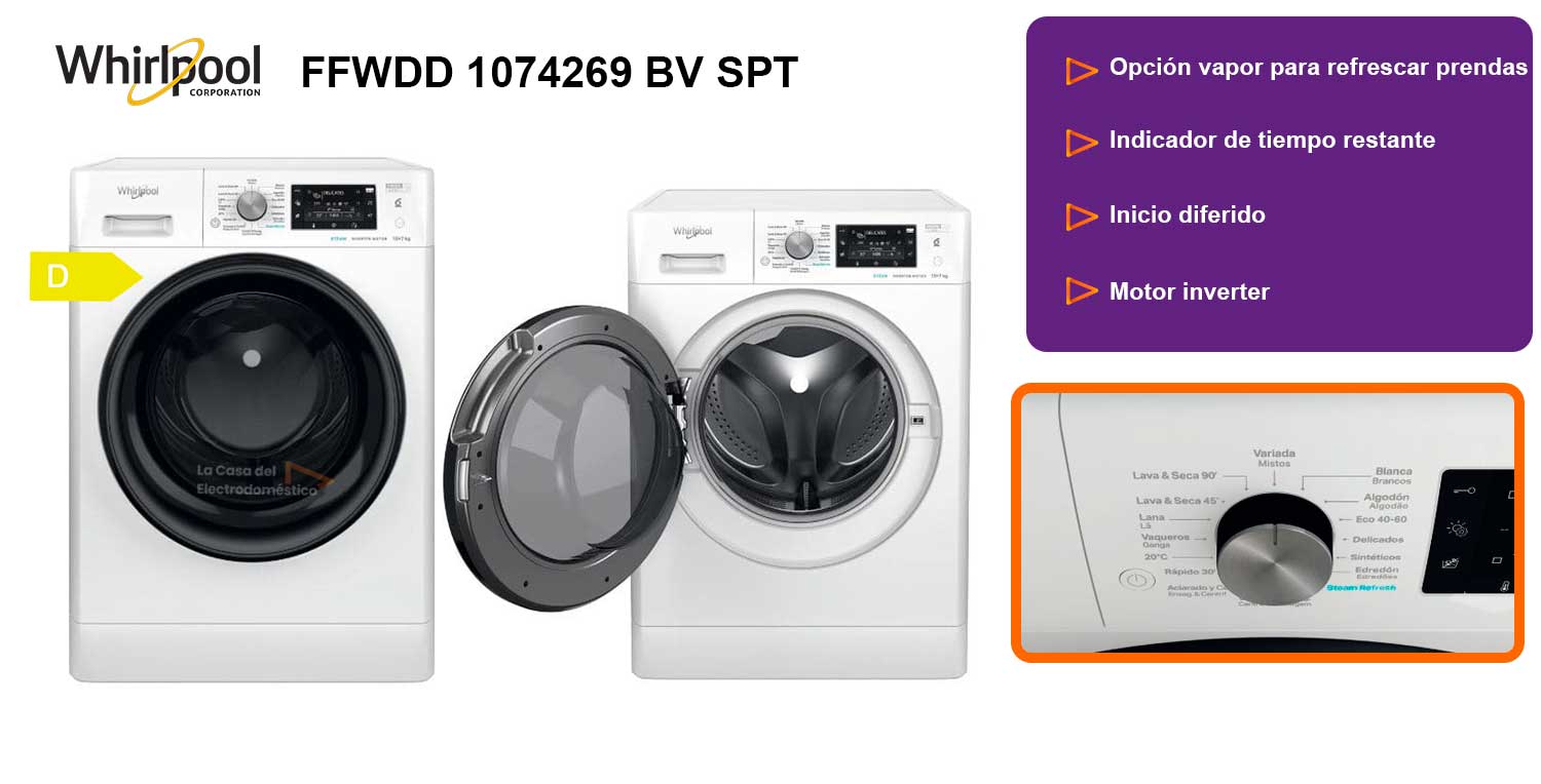 Whirlpool ffwdd 1074269 bv spt