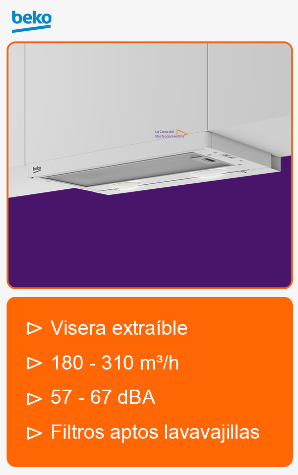 Campana telescopica 60 cm ctb 6407 w